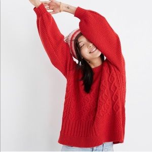 EUC MADEWELL COPENHAGEN SWEATER RED